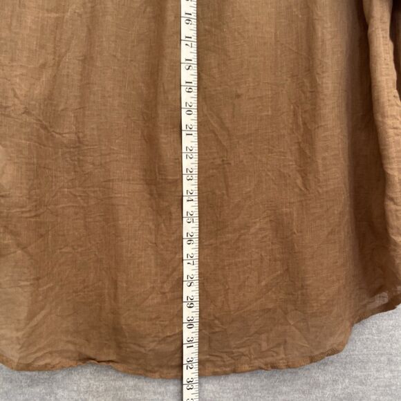 Tan + Lines by Sivan Ayla Gauze Tunic Top XS Small Oversized Fit Cover Up Shirt - Picture 7 of 10